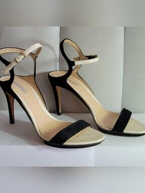 EMPORIO ARMANI Sued Elegant Women's Heels, Size 38